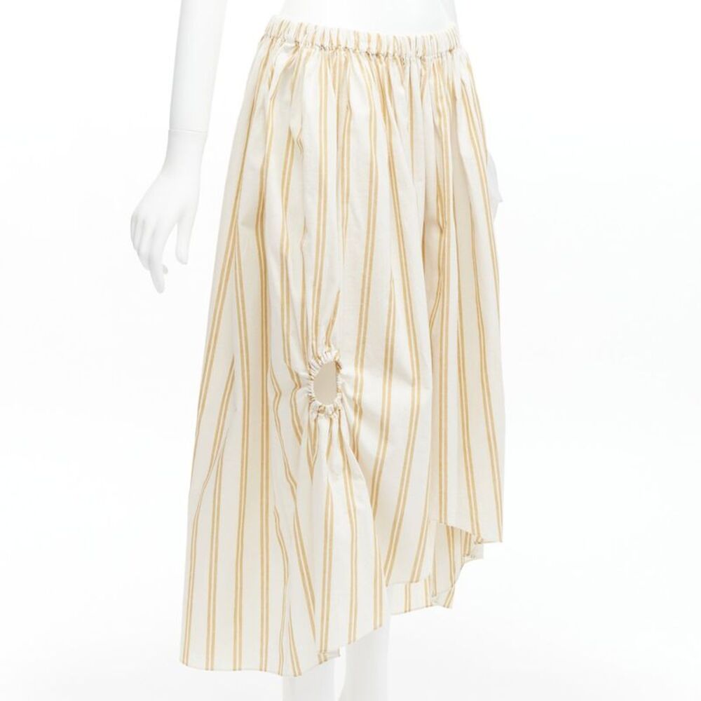 Oscar De La Renta Cotton Linen Balloon Skirt